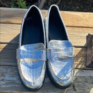 Silver Old Navy Loafers